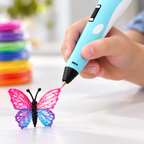 El lápiz 3D formando una mariposa