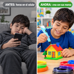 Antes horas en el celular, ahora crea con sus manos