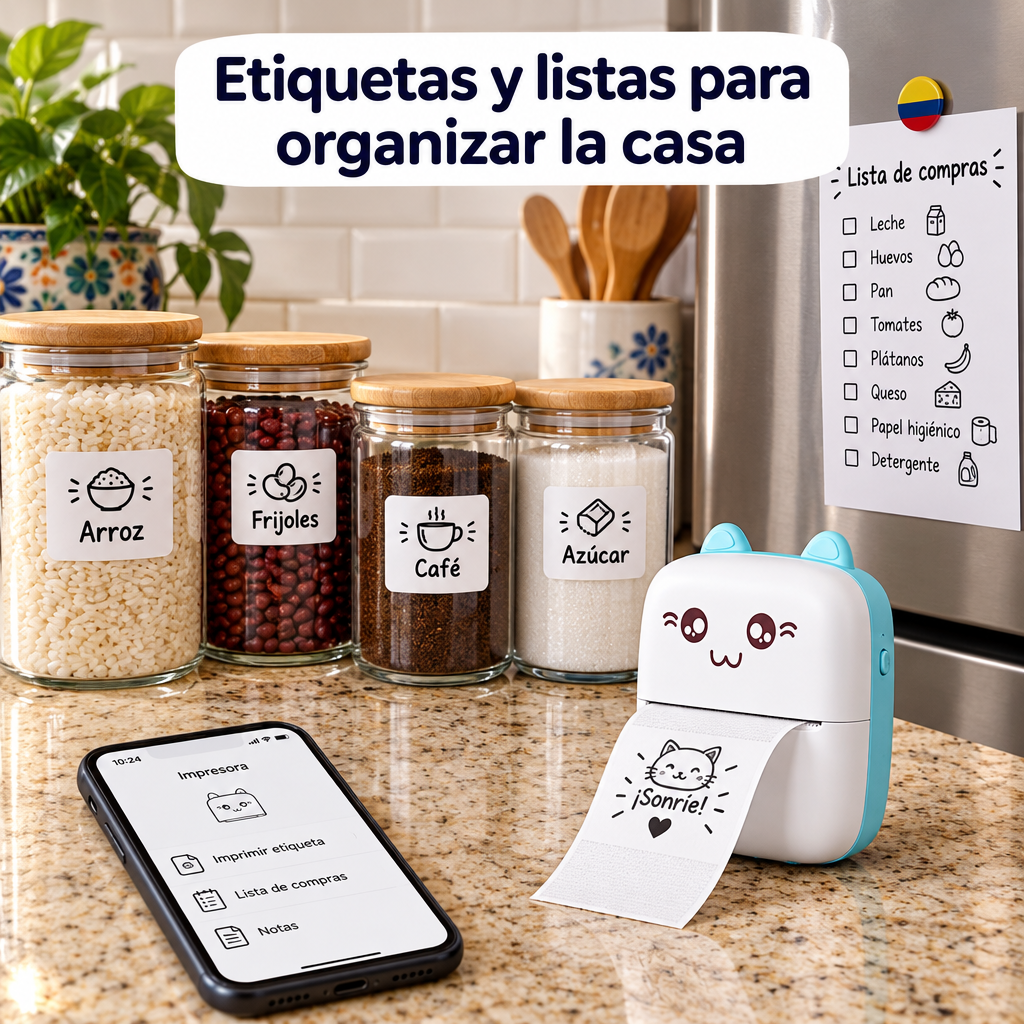 Etiquetas y listas para organizar la casa
