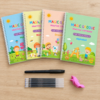 Kit de 4 cuadernos mágicos con bolígrafo y repuestos